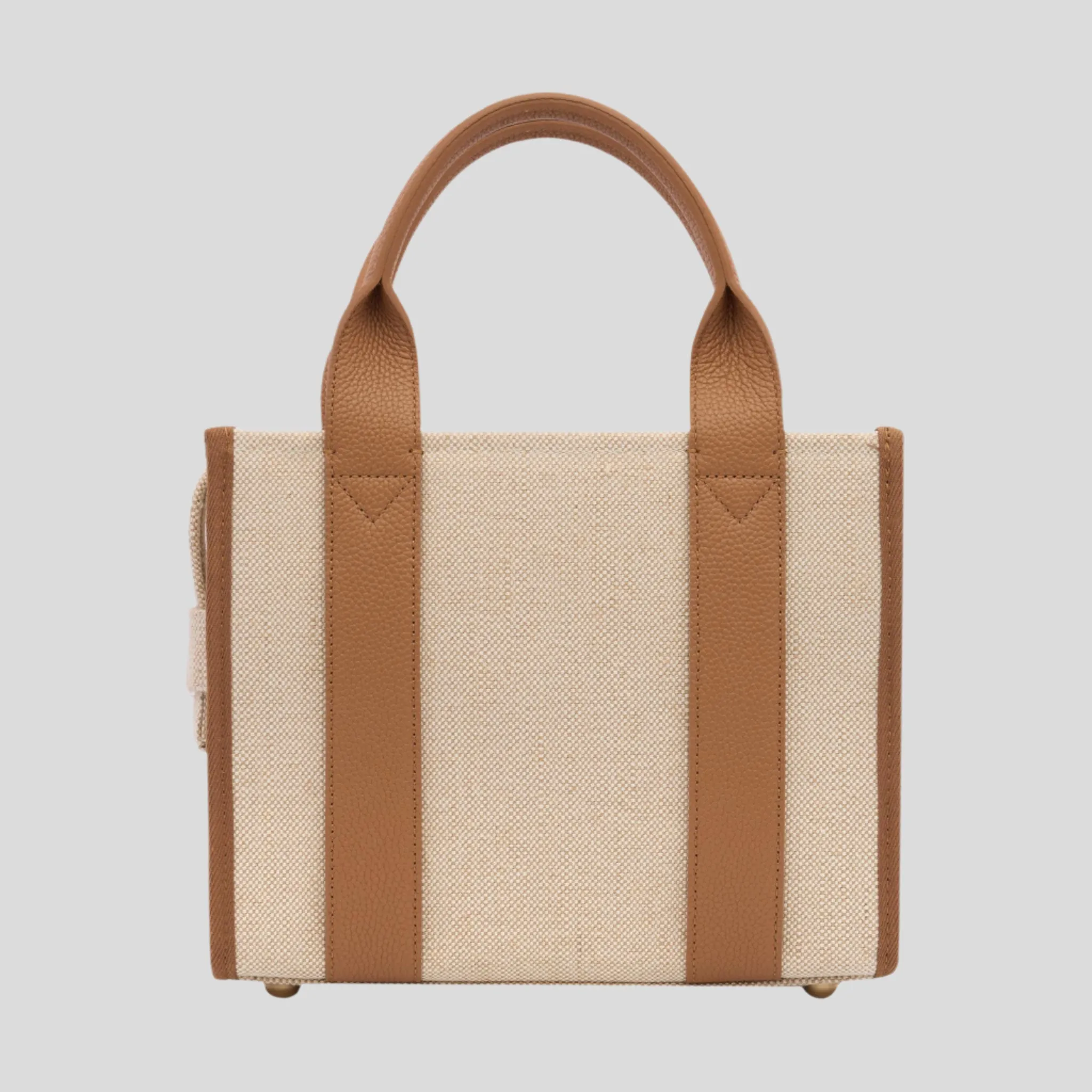 Micro Bon Vivant Structured Tote Bag -- Jute Tan Leather