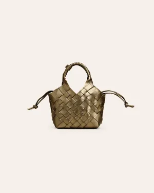 MISU MINI Golden Palm Metallic Crossbody bag