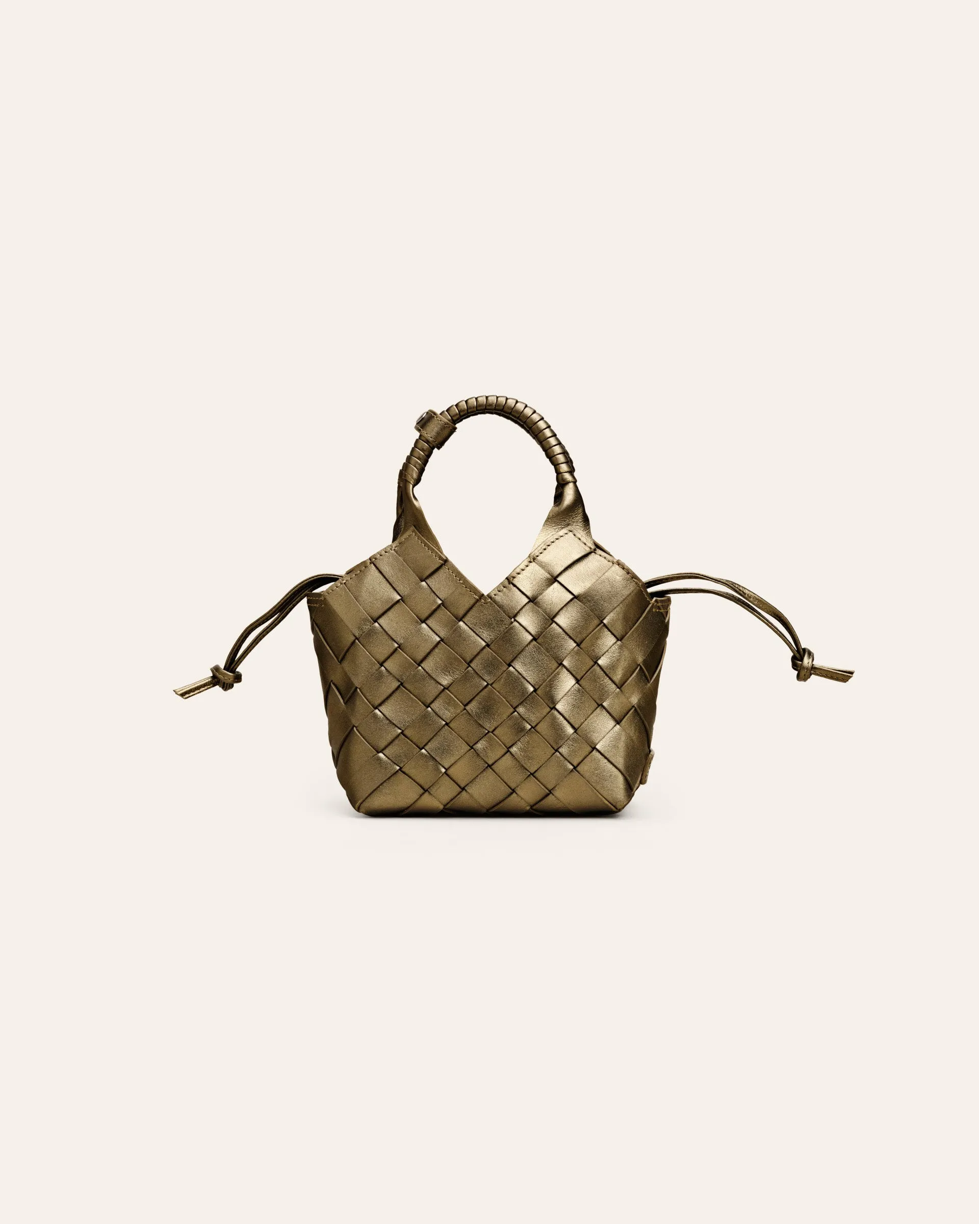 MISU MINI Golden Palm Metallic Crossbody bag