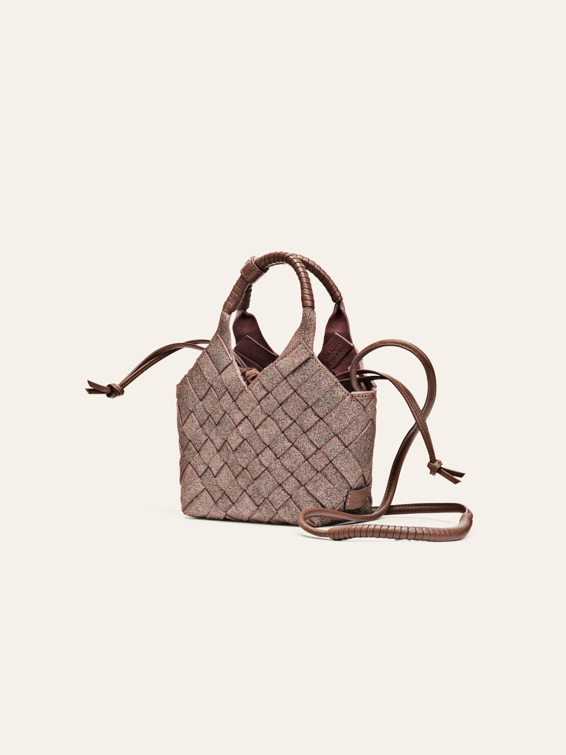 MISU MINI Sparkling Purple Crossbody bag