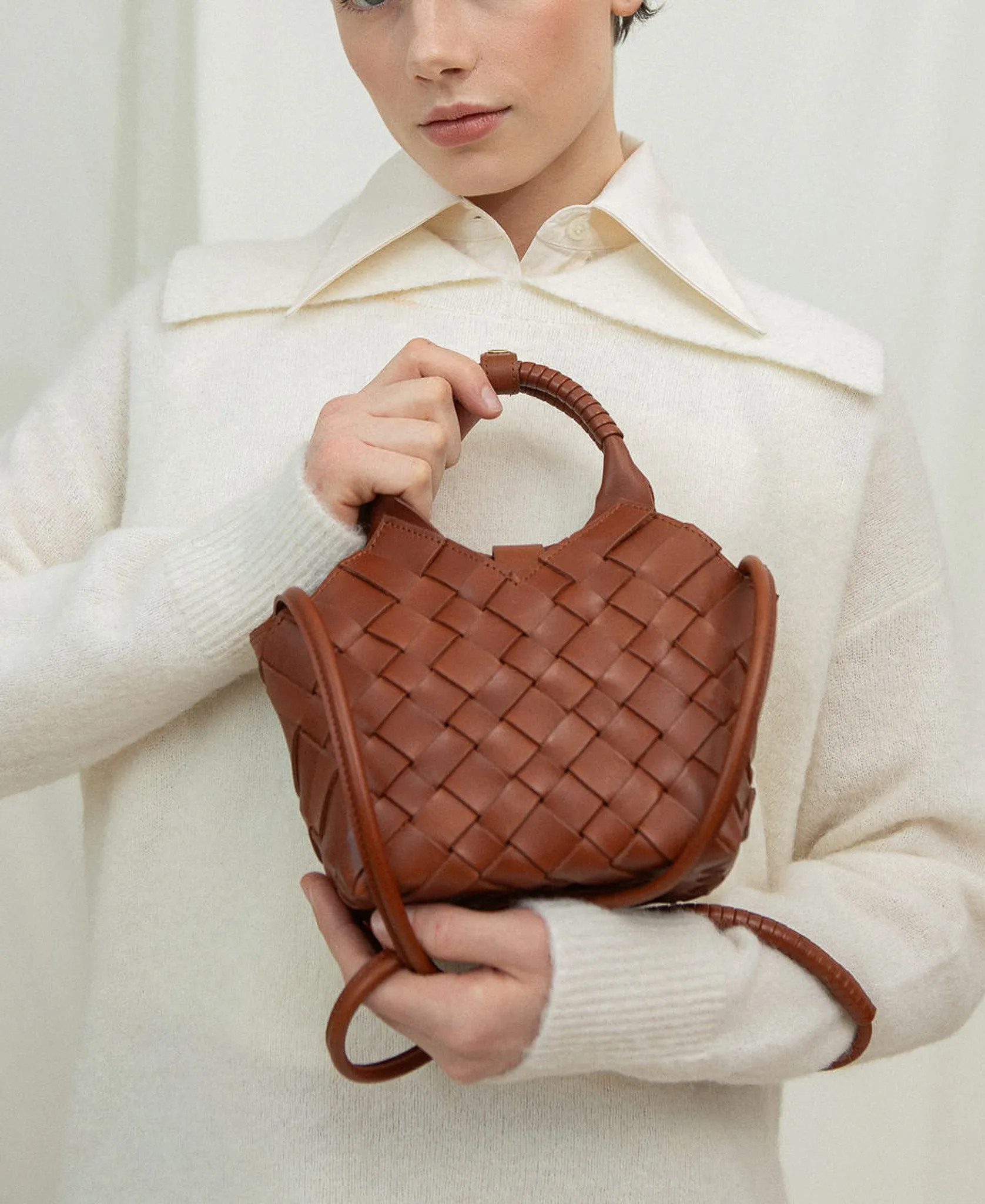 MISU MINI Sparkling Purple Crossbody bag
