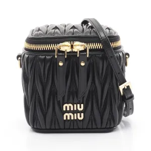 Miu Miu Leather Matelasse Micro Shoulder Bag
