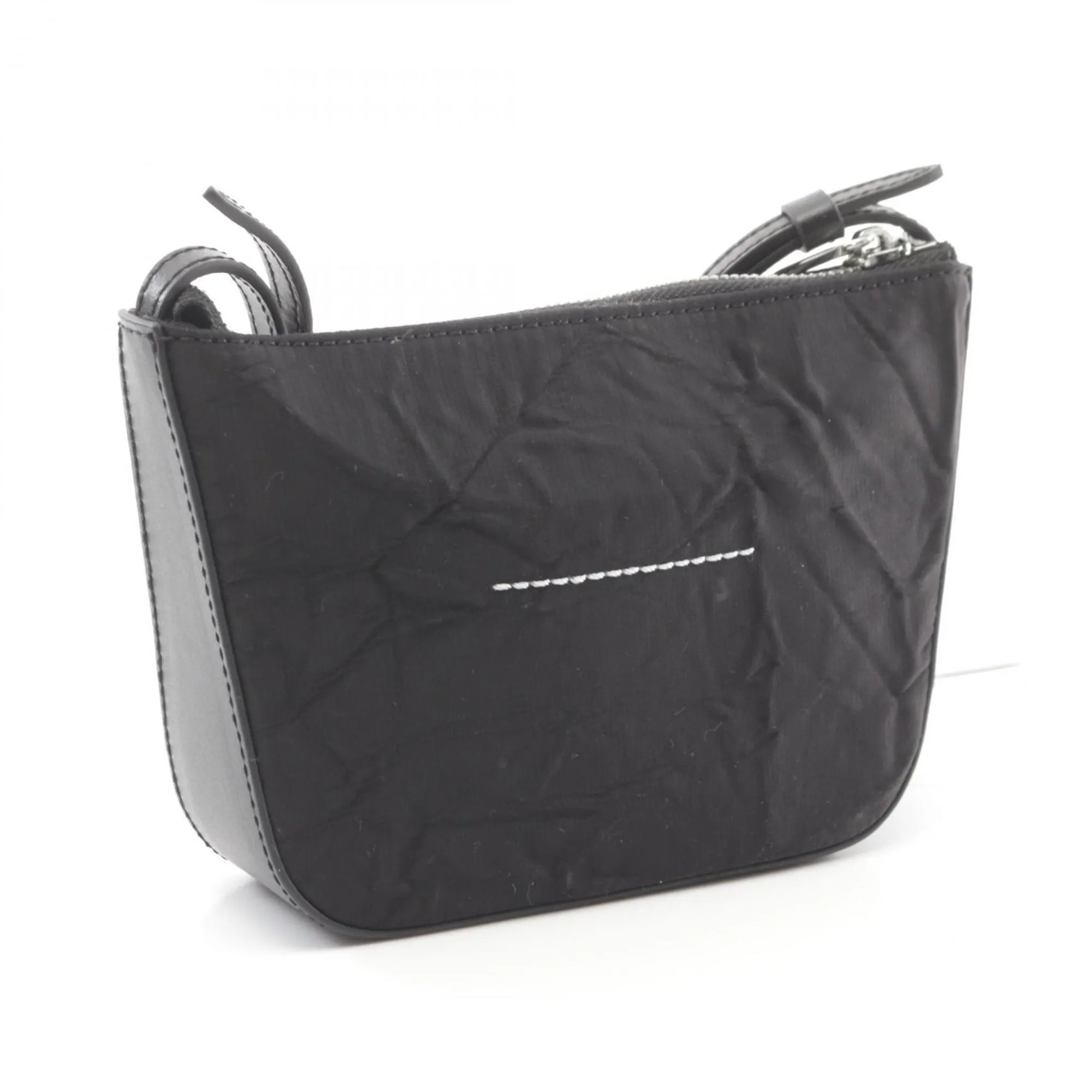 Mm6 Maison Margiela Nylon Leather Shoulder Bag (Pre-Owned)