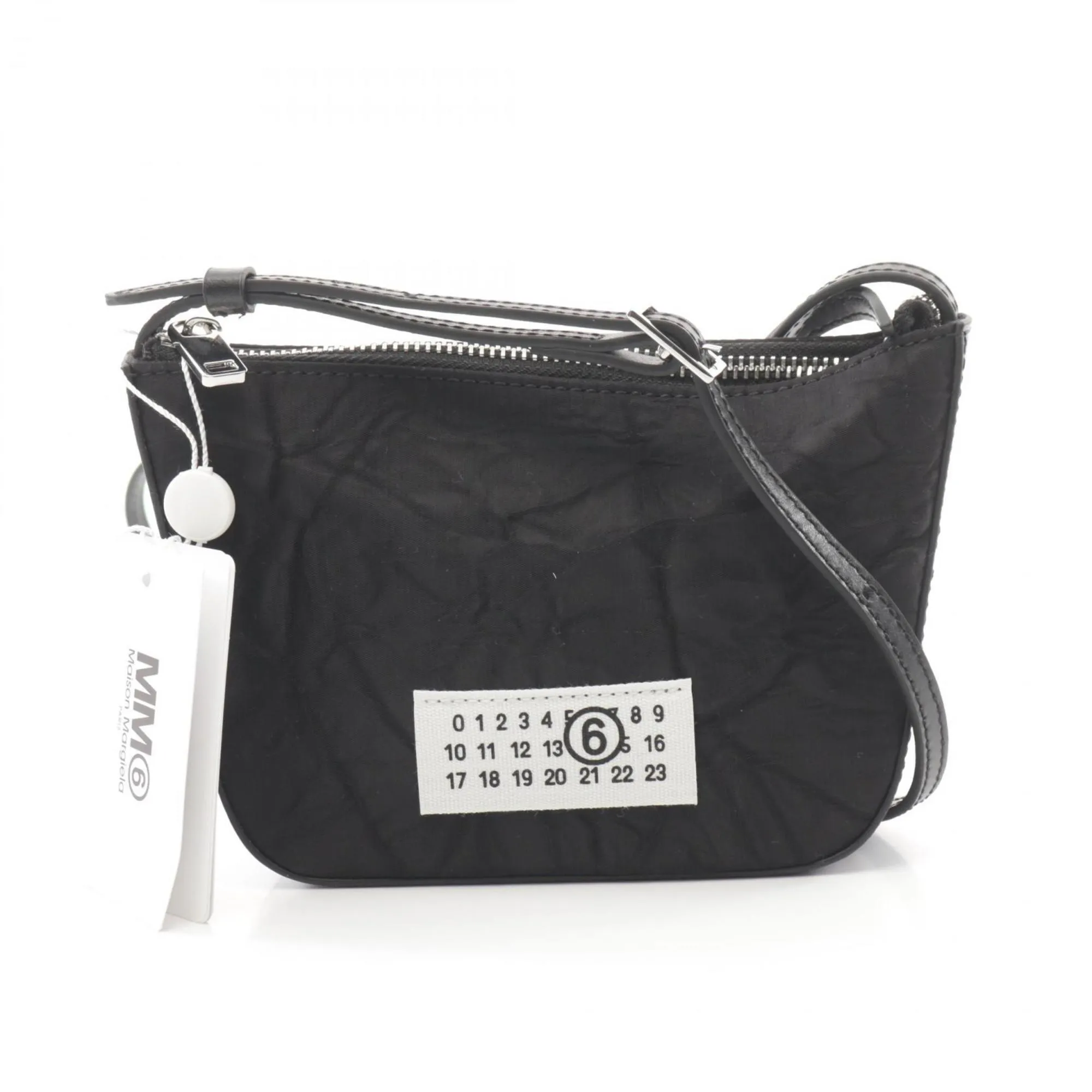 Mm6 Maison Margiela Nylon Leather Shoulder Bag (Pre-Owned)