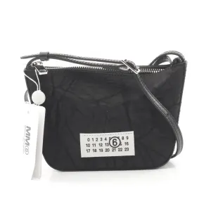 Mm6 Maison Margiela Nylon Leather Shoulder Bag (Pre-Owned)