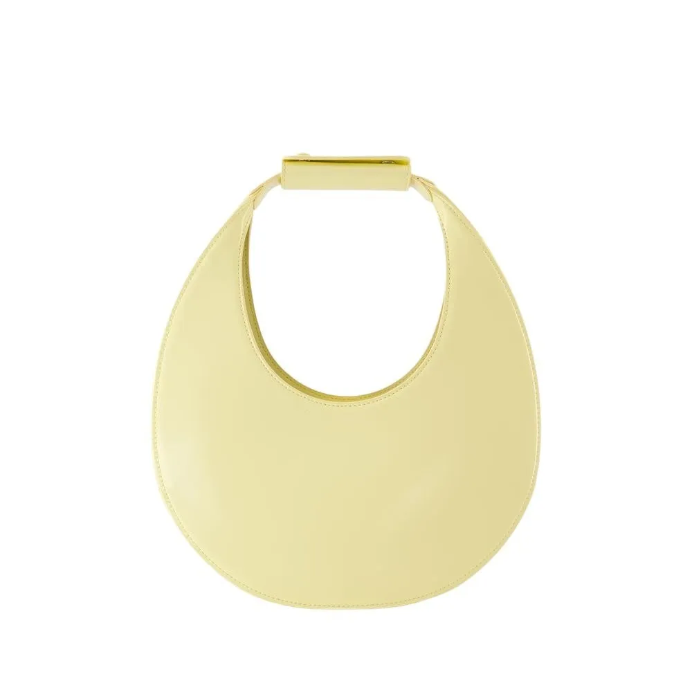 Moon Shoulder Bag - Leather - Beige