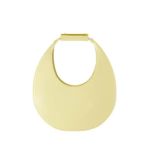Moon Shoulder Bag - Leather - Beige