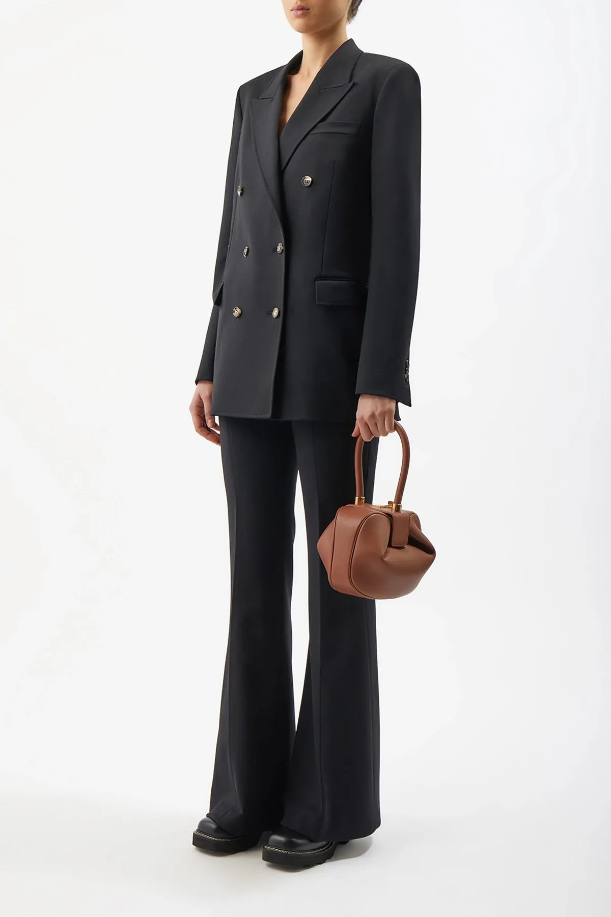 Nina Bag in Cognac Nappa Leather