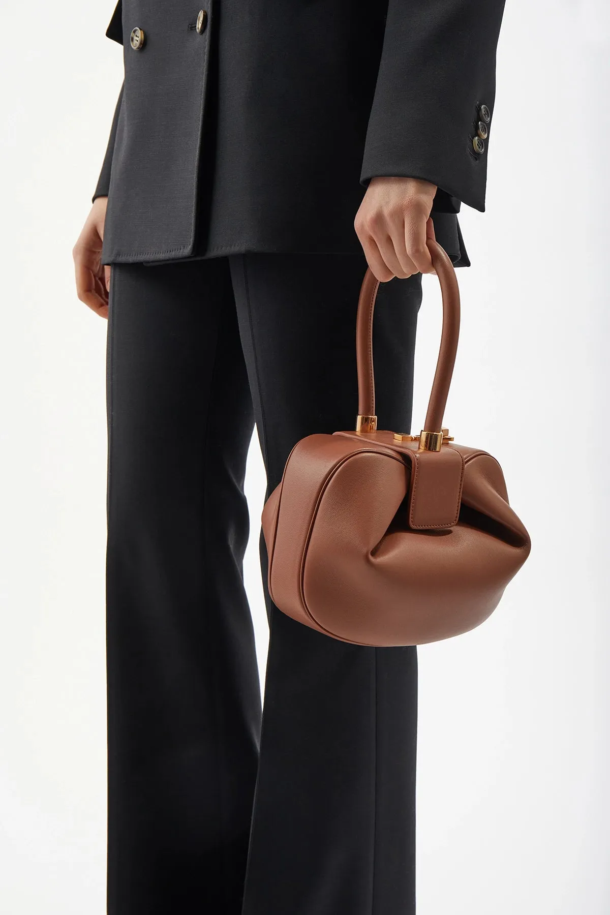 Nina Bag in Cognac Nappa Leather