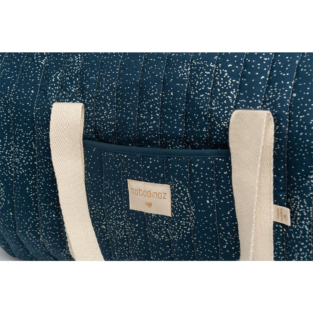 nobodinoz New York Weekend Bag Gold Bubble/ Night Blue