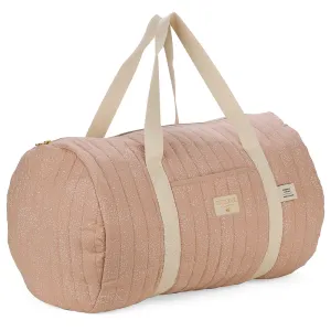 nobodinoz New York Weekend Bag White Bubble/ Misty Pink