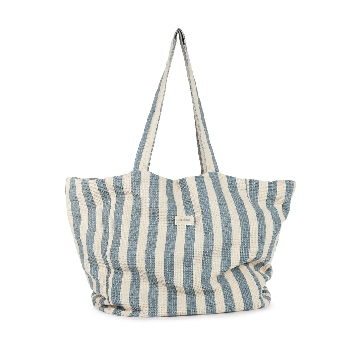 nobodinoz Portofino Beach Bag Blue Stripes