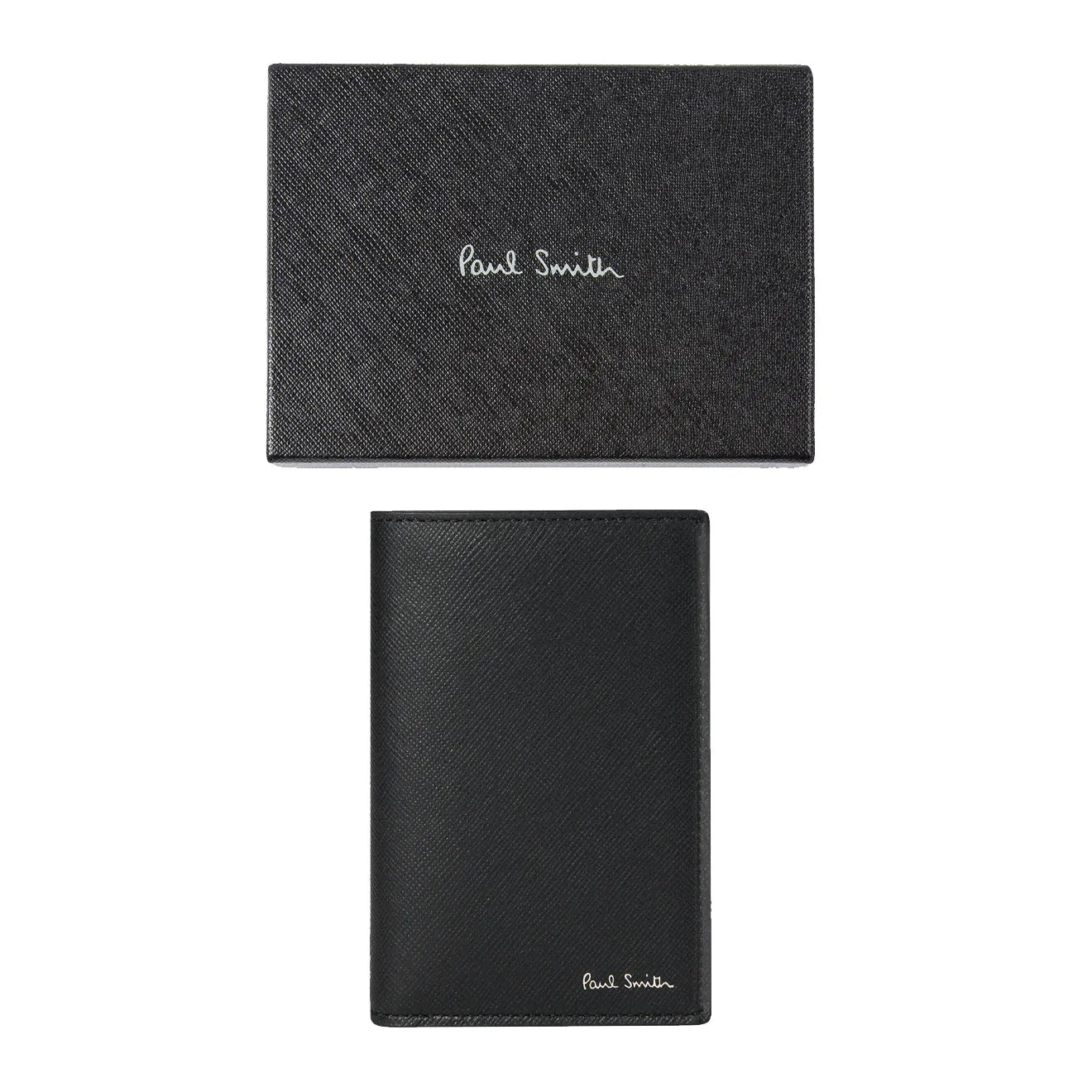 Paul Smith Signature Stripe Balloon Mount Fuji Interior Credit Card Wallet Black