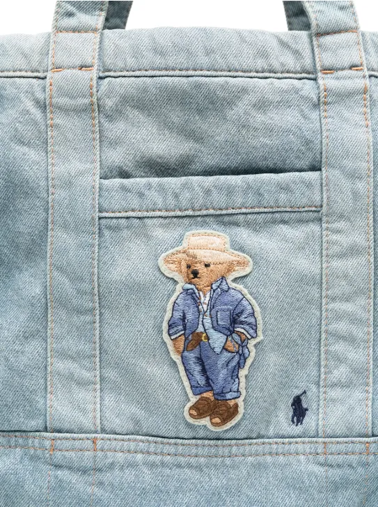 Polo Ralph Lauren Polo bear denim small tote
