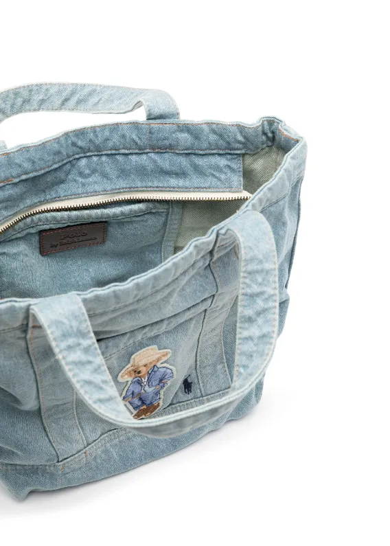 Polo Ralph Lauren Polo bear denim small tote