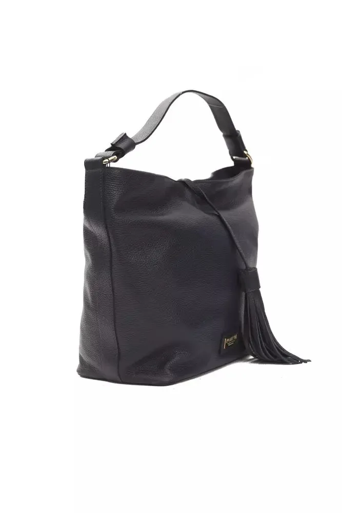 Pompei Donatella Chic  Leather Shoulder Bag with Logo Women's Detailing