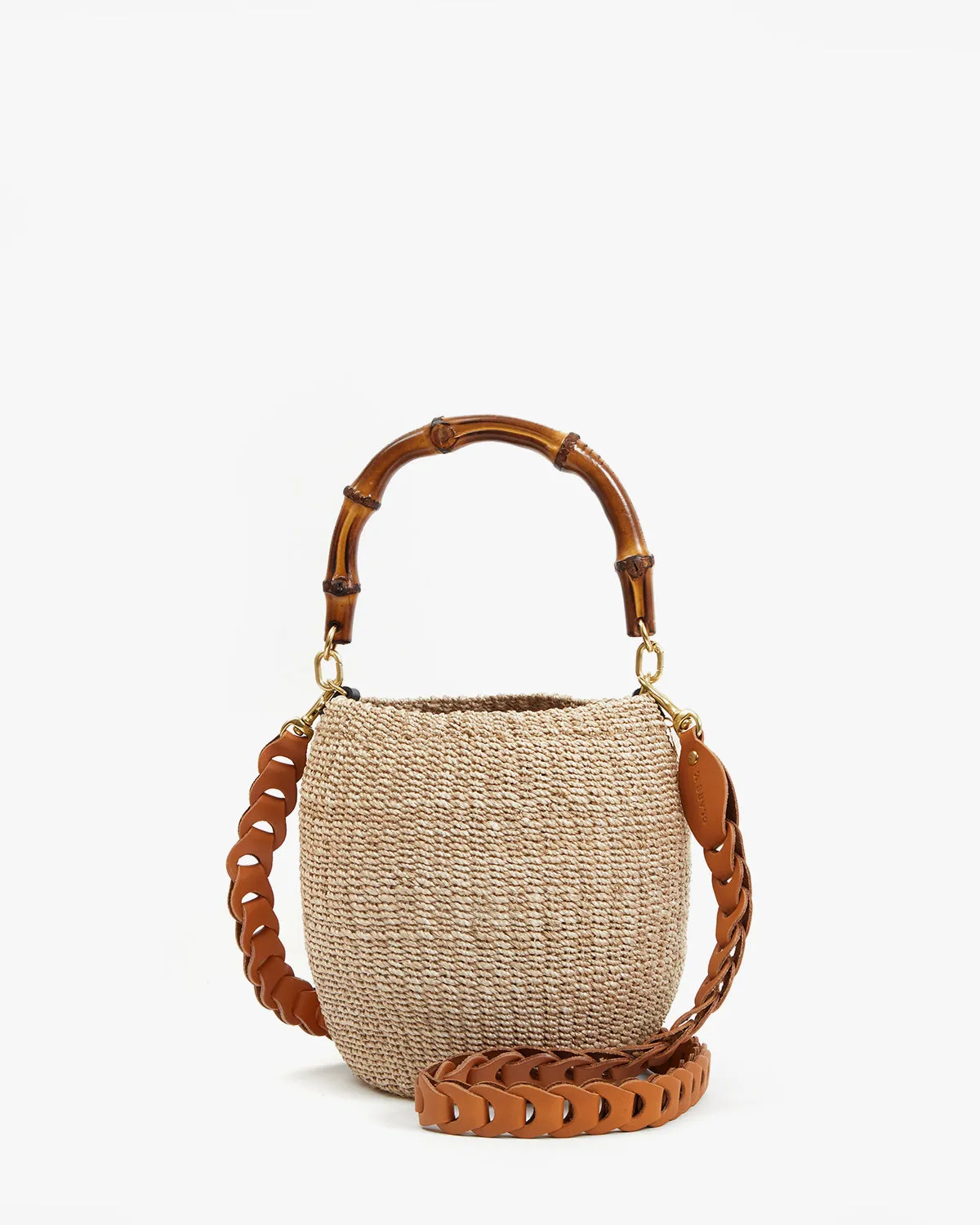 Pot De Miel W/ Bamboo Handle Handbags - Top Handle - Pot De Miel Cream