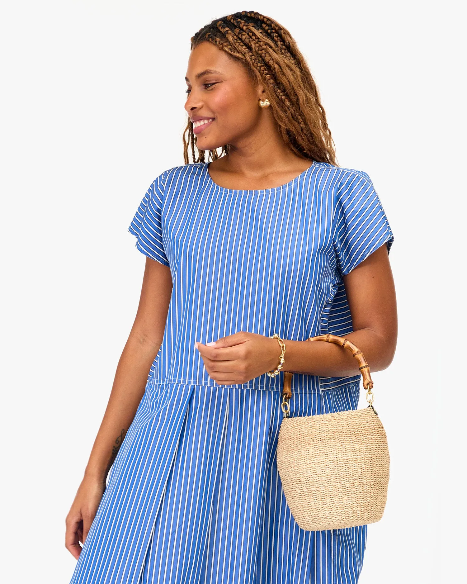 Pot De Miel W/ Bamboo Handle Handbags - Top Handle - Pot De Miel Cream