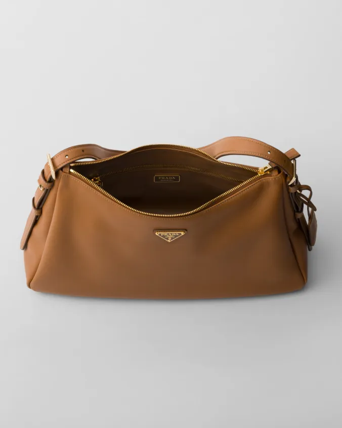 Prada aim??e large leather shoulder bag