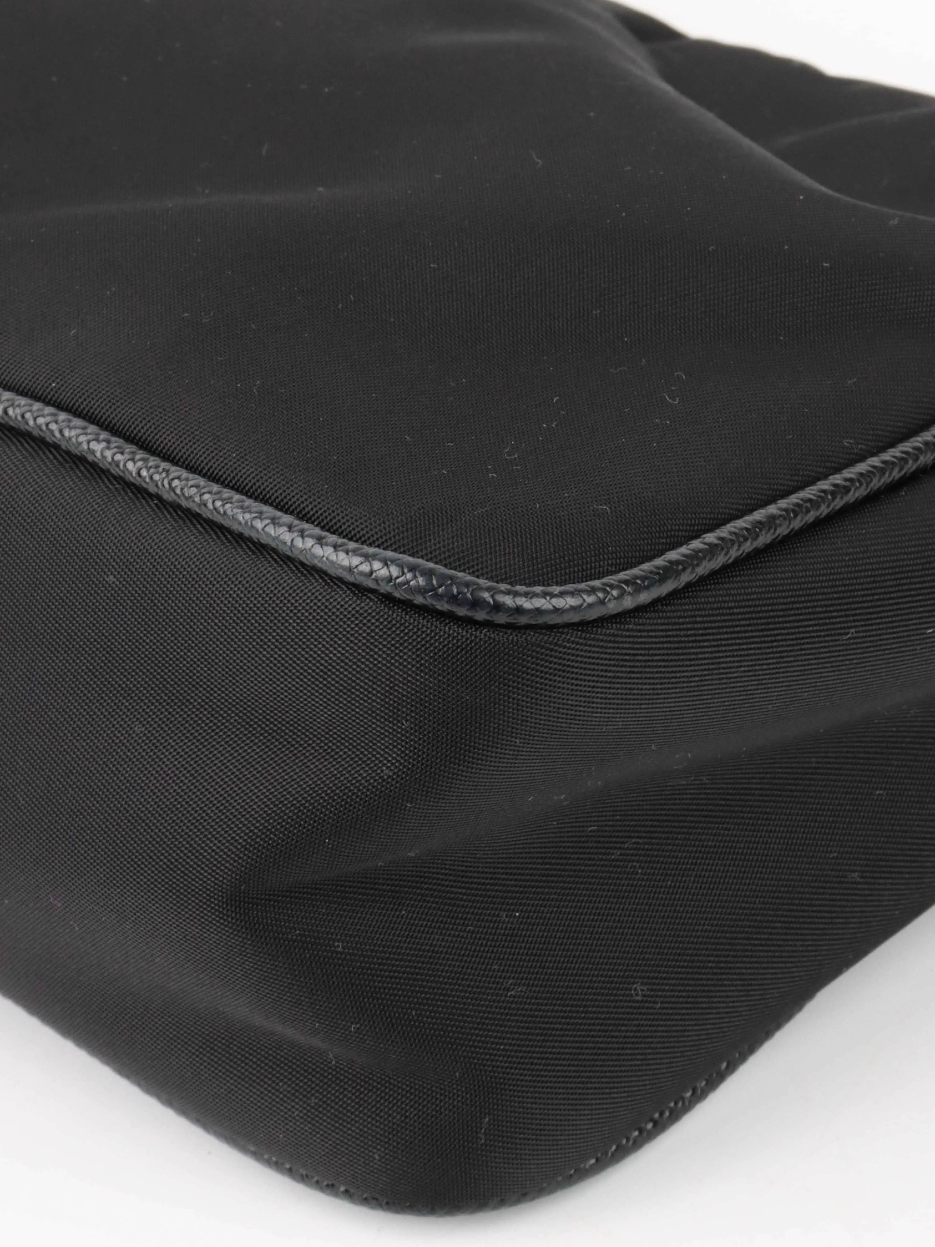 Prada Black Re Edition 2005 Nylon Shoulder Bag.
