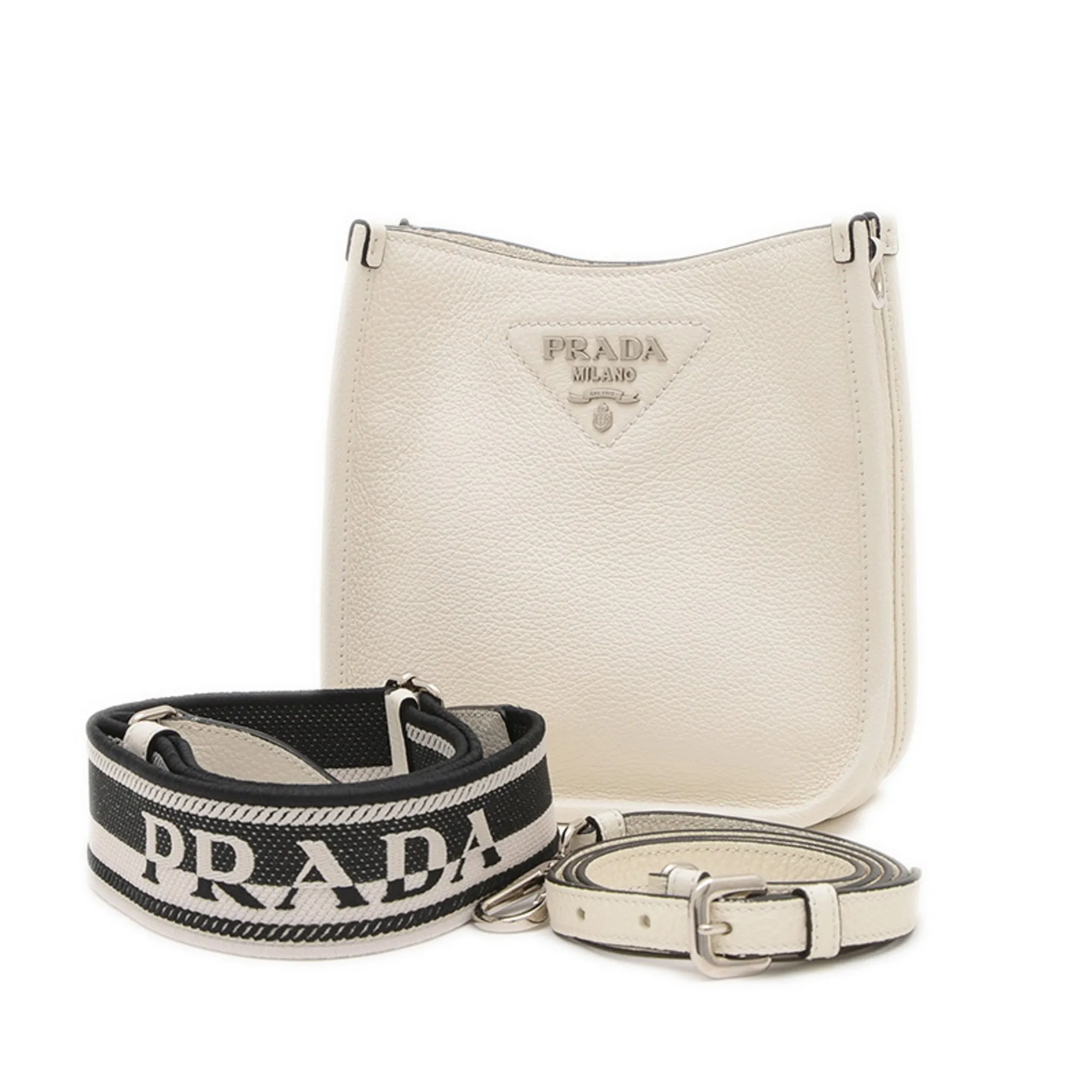 Prada Leather Shoulder Bag (Pre-Owned)
