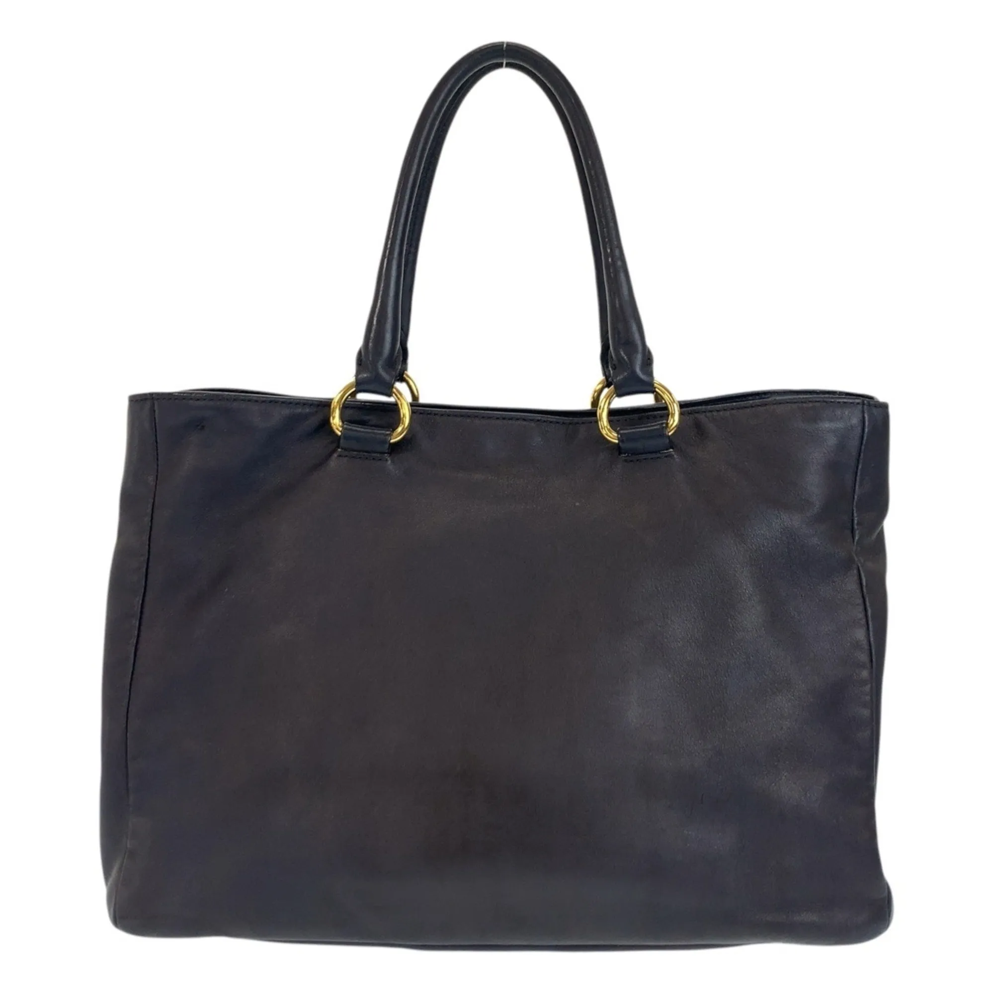 Prada Leather Shoulder Bag Tote Bag (Pre-Owned)