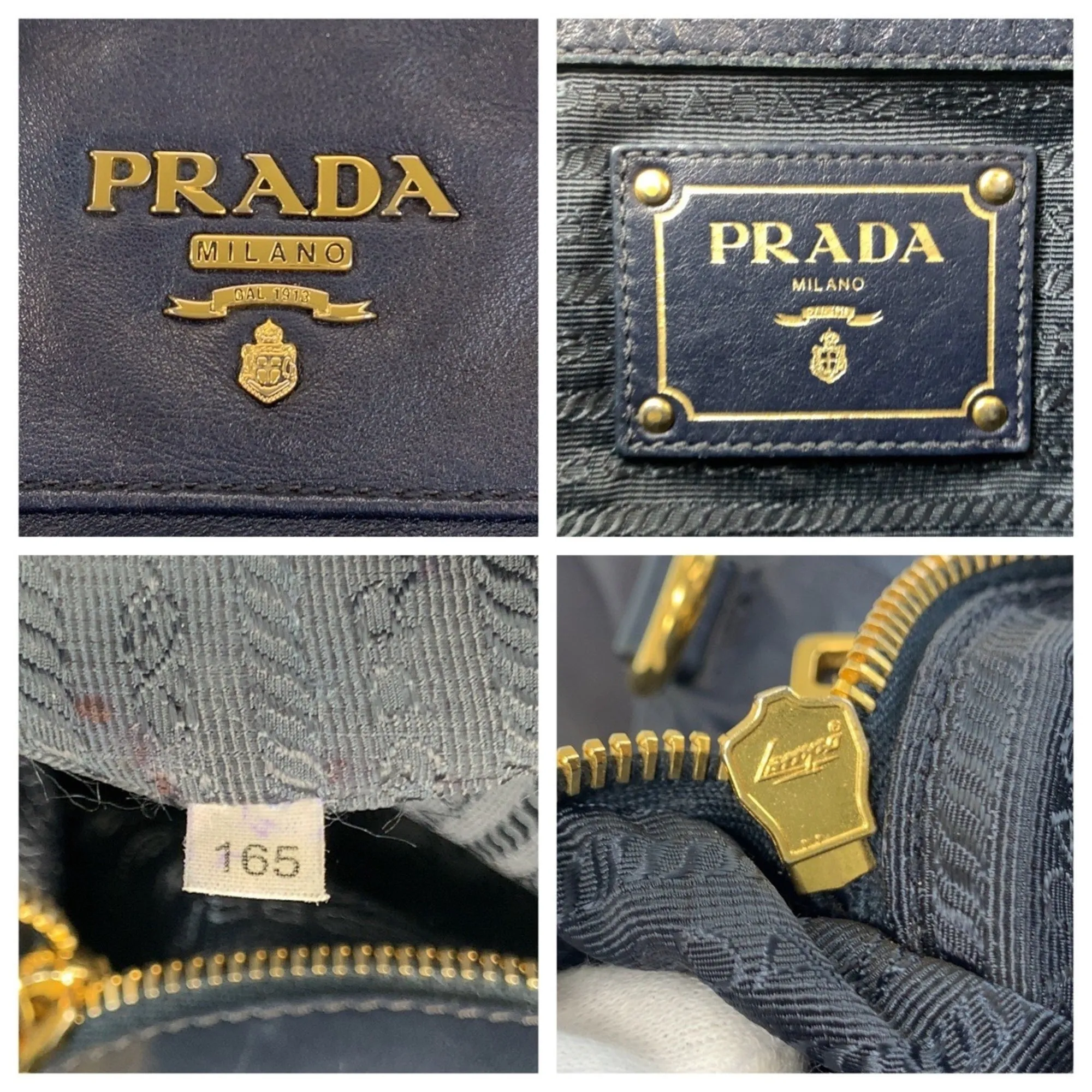 Prada Leather Shoulder Bag Tote Bag (Pre-Owned)