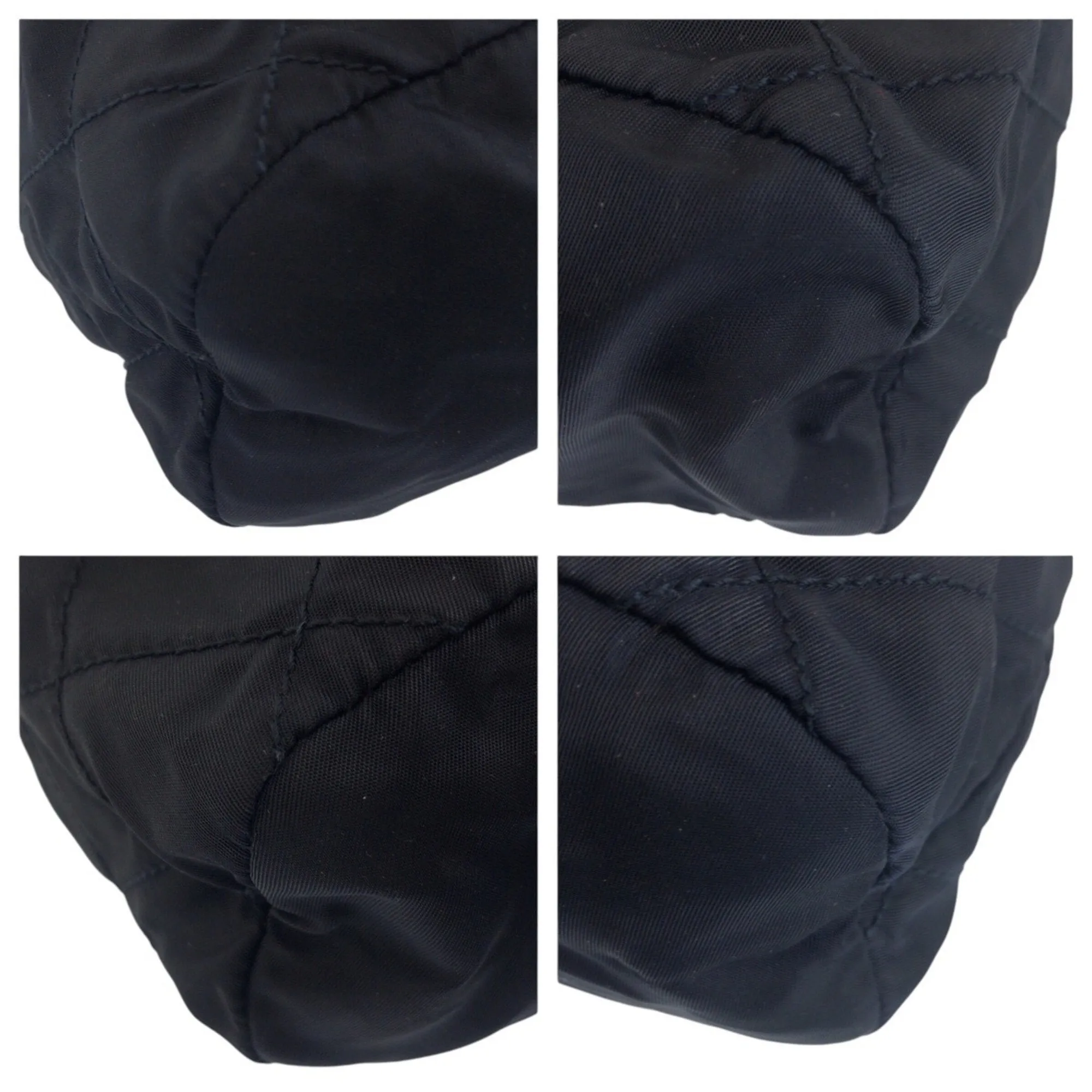Prada Nylon Leather Shoulder Bag (Pre-Owned)