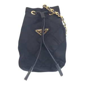 Prada Nylon Leather Shoulder Bag (Pre-Owned)
