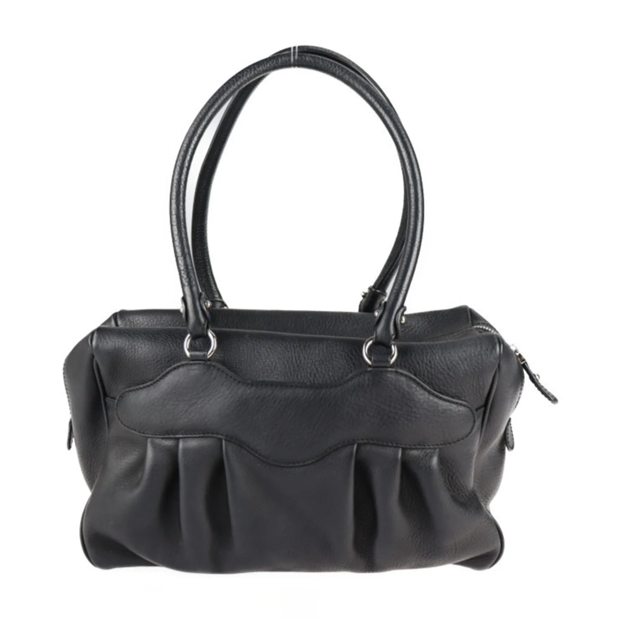 Salvatore Ferragamo Gancini  Leather Handbag (Pre-Owned)