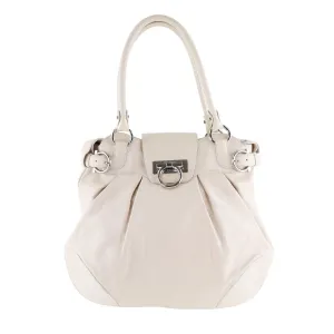 Salvatore Ferragamo Gancini  Leather Shoulder Bag (Pre-Owned)
