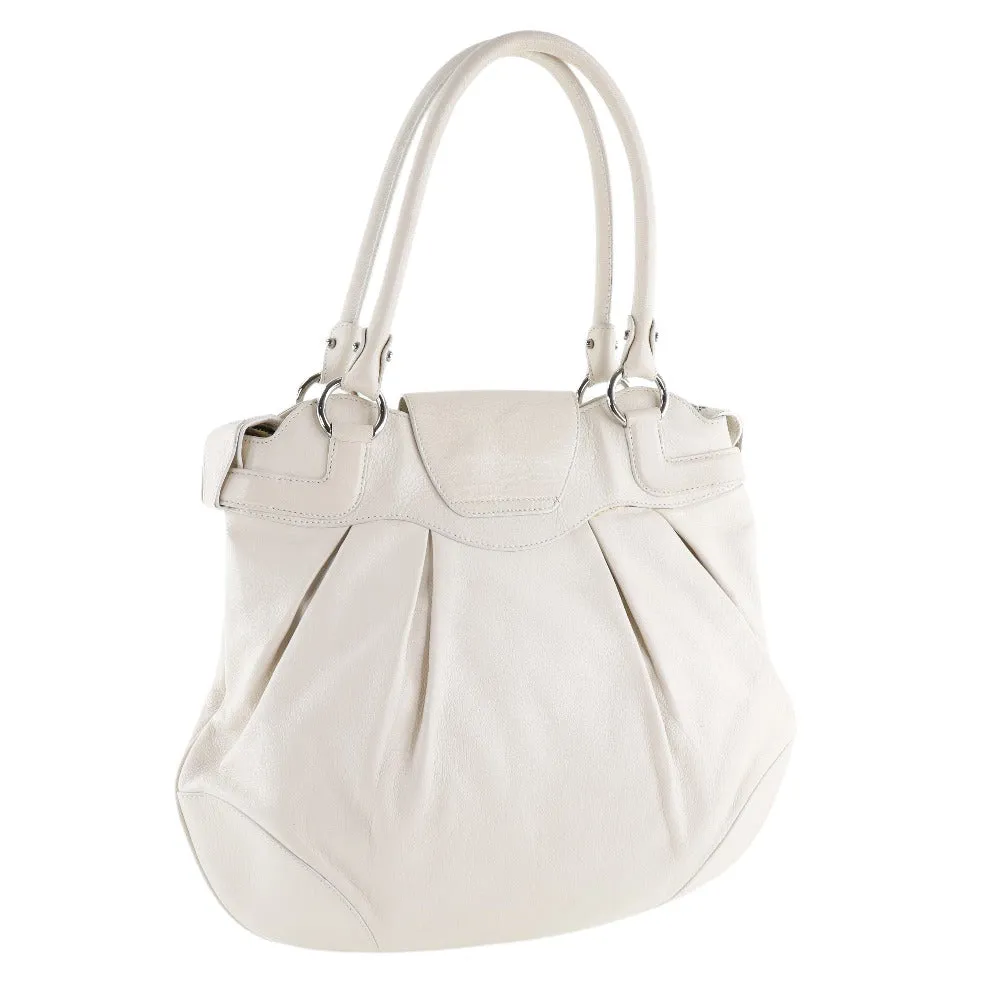 Salvatore Ferragamo Gancini  Leather Shoulder Bag (Pre-Owned)
