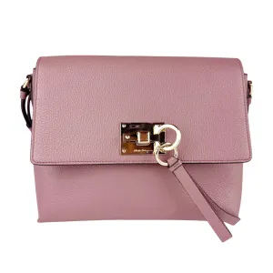 Salvatore Ferragamo Gancini Leather Shoulder Bag (Pre-Owned)