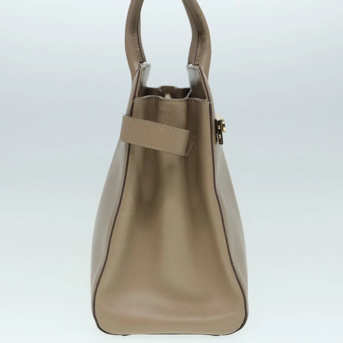 Salvatore Ferragamo Gancini  Leather Shoulder Bag (Pre-Owned)