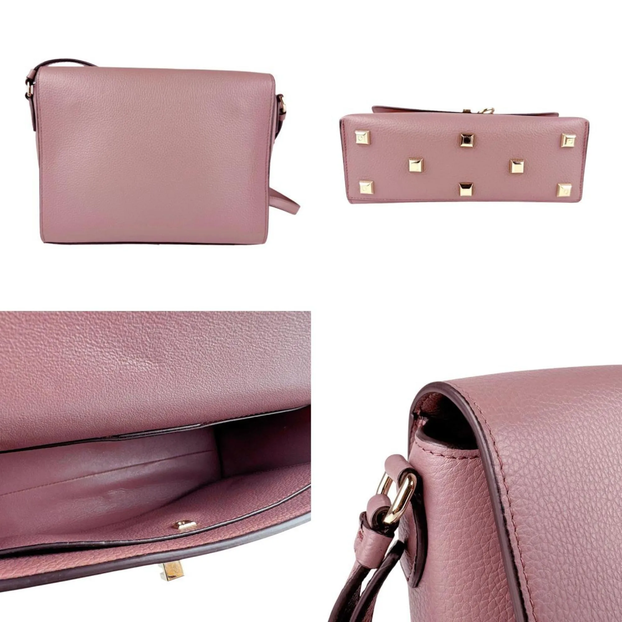 Salvatore Ferragamo Gancini Leather Shoulder Bag (Pre-Owned)