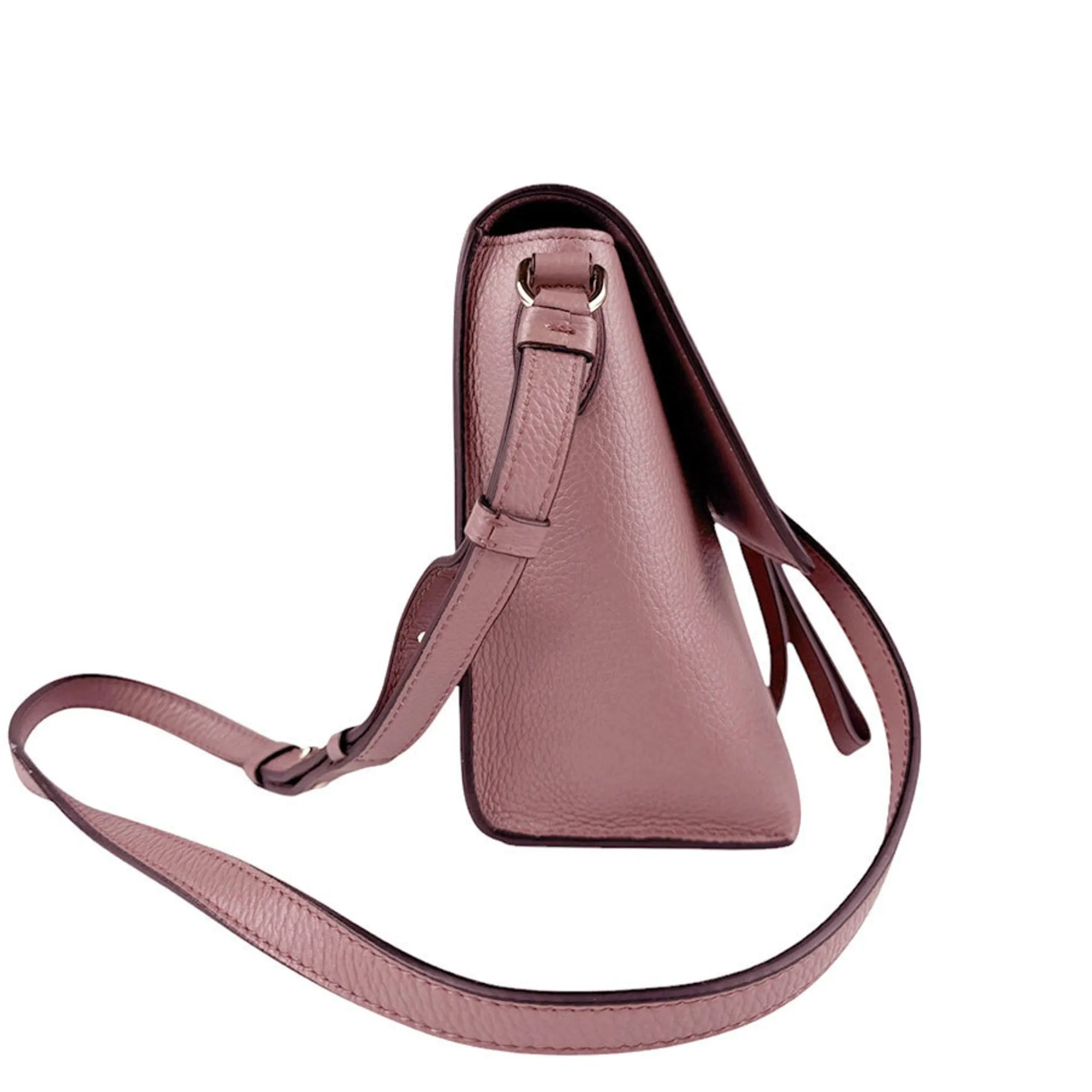 Salvatore Ferragamo Gancini Leather Shoulder Bag (Pre-Owned)