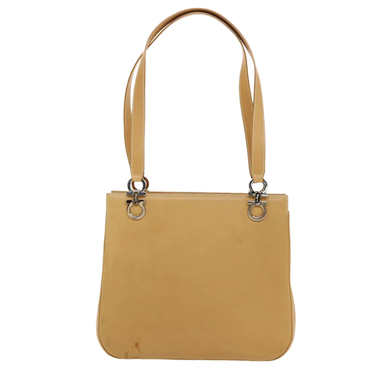 Salvatore Ferragamo Gancini  Leather Shoulder Bag (Pre-Owned)