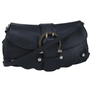 Salvatore Ferragamo Gancini  Leather Shoulder Bag (Pre-Owned)