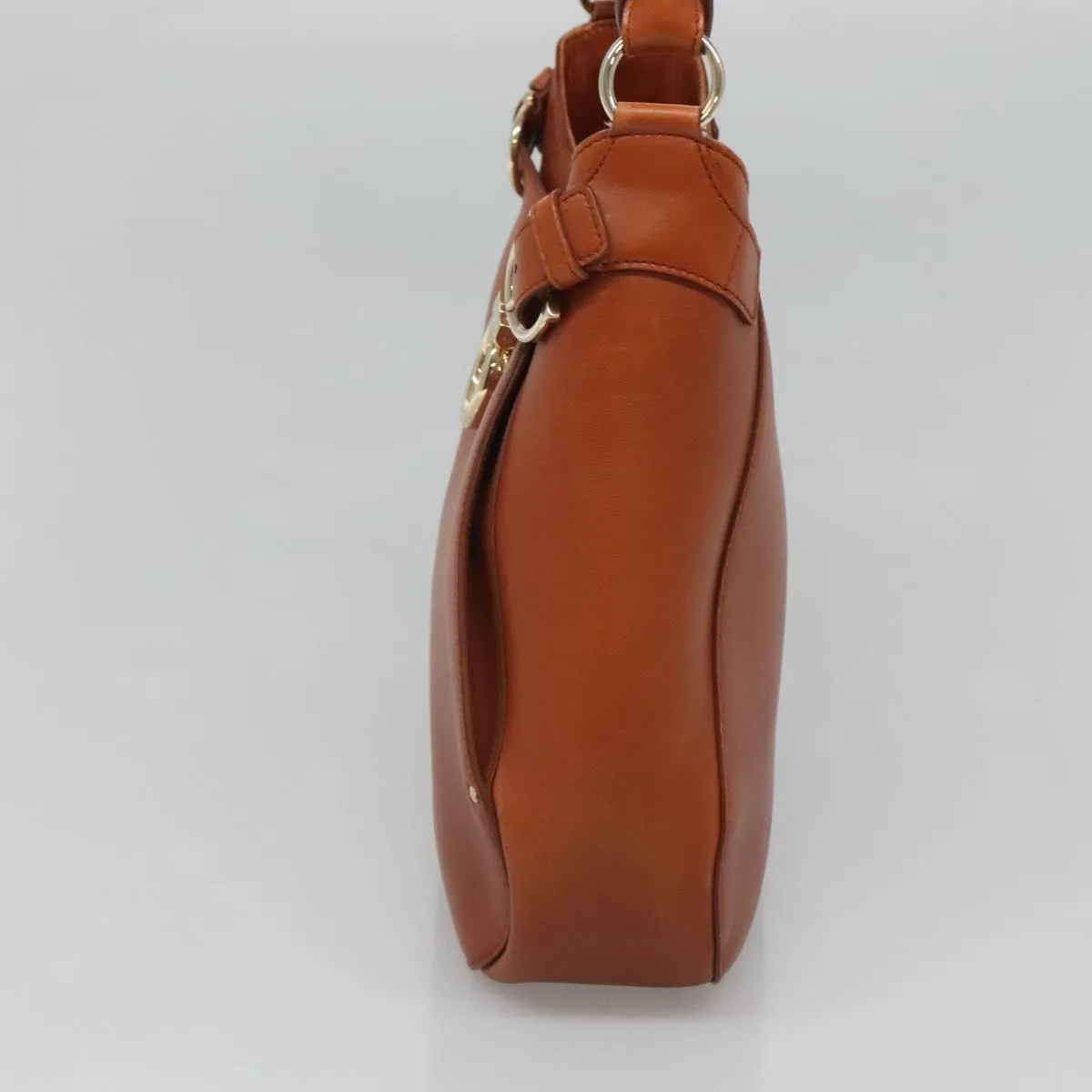 Salvatore Ferragamo Gancini Leather Shoulder Bag (Pre-Owned)