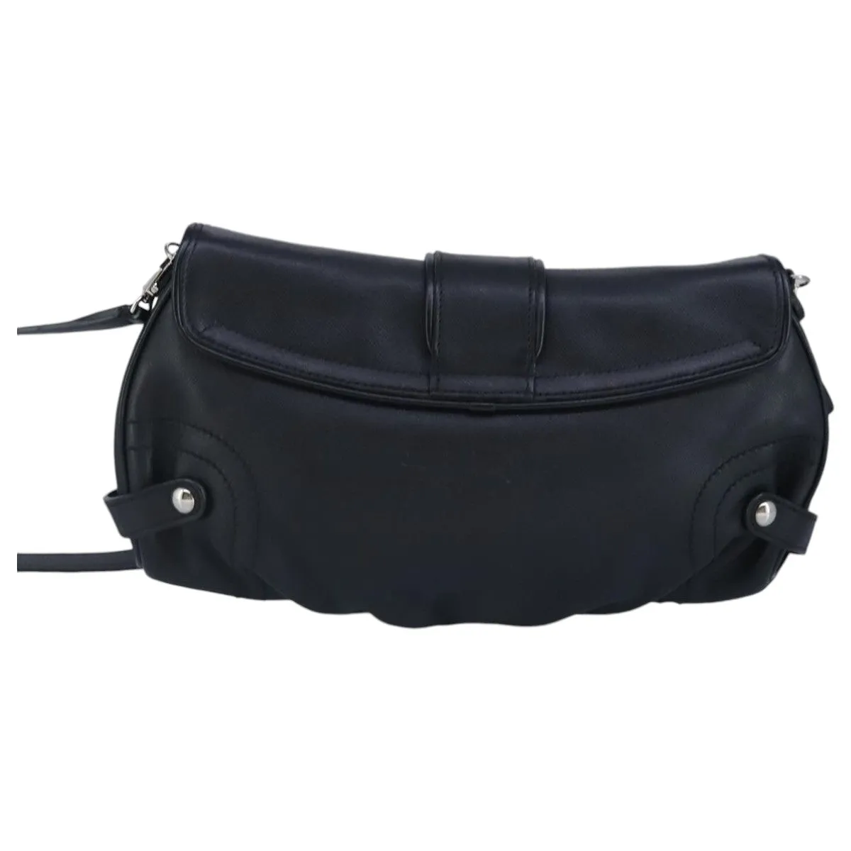 Salvatore Ferragamo Gancini  Leather Shoulder Bag (Pre-Owned)
