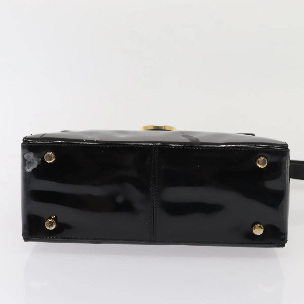 Salvatore Ferragamo Gancini  Patent Leather Shoulder Bag (Pre-Owned)