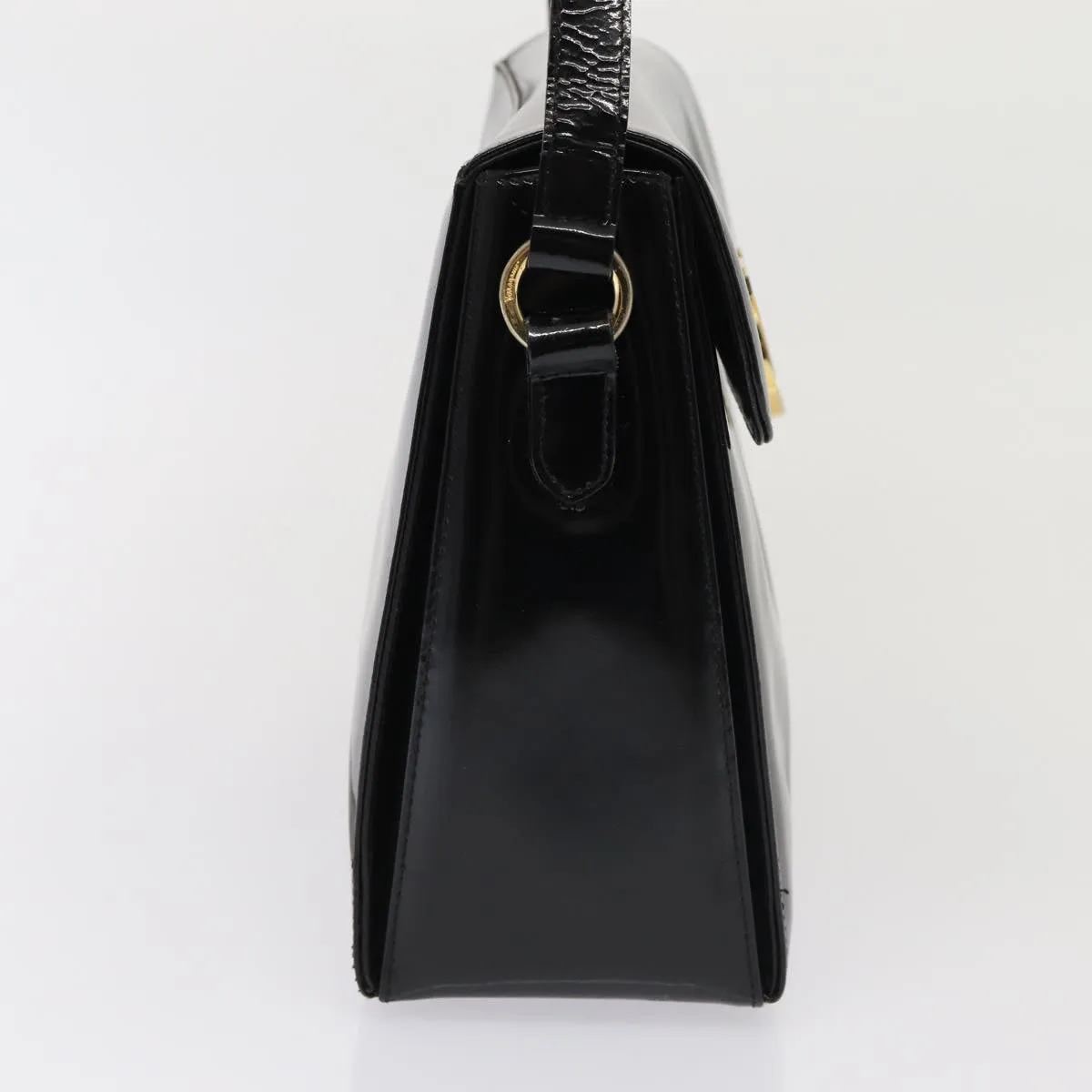 Salvatore Ferragamo Gancini  Patent Leather Shoulder Bag (Pre-Owned)