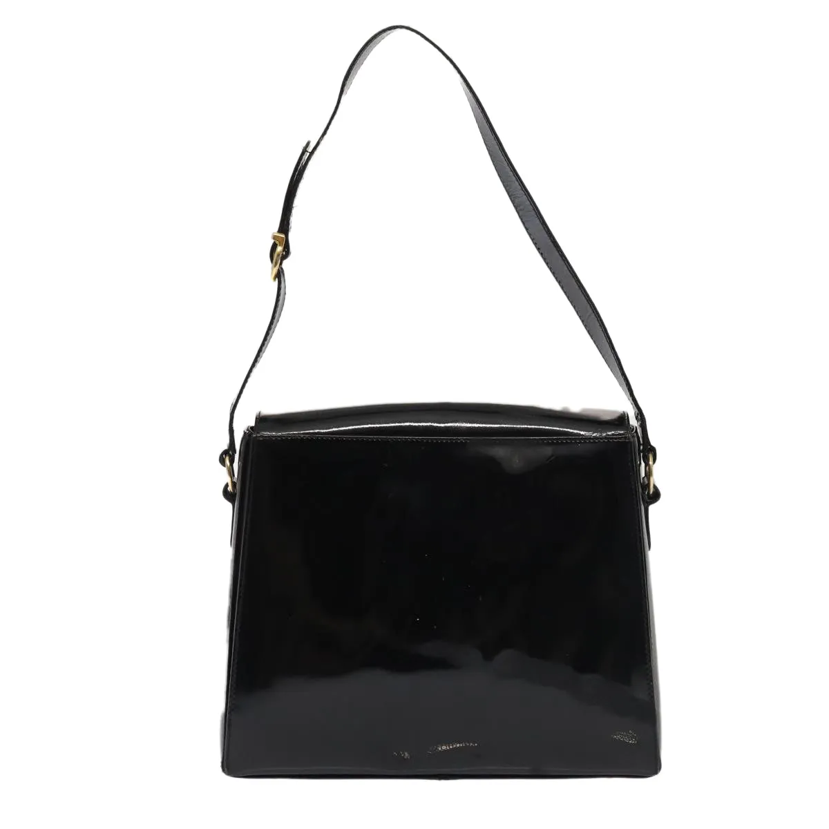 Salvatore Ferragamo Gancini  Patent Leather Shoulder Bag (Pre-Owned)