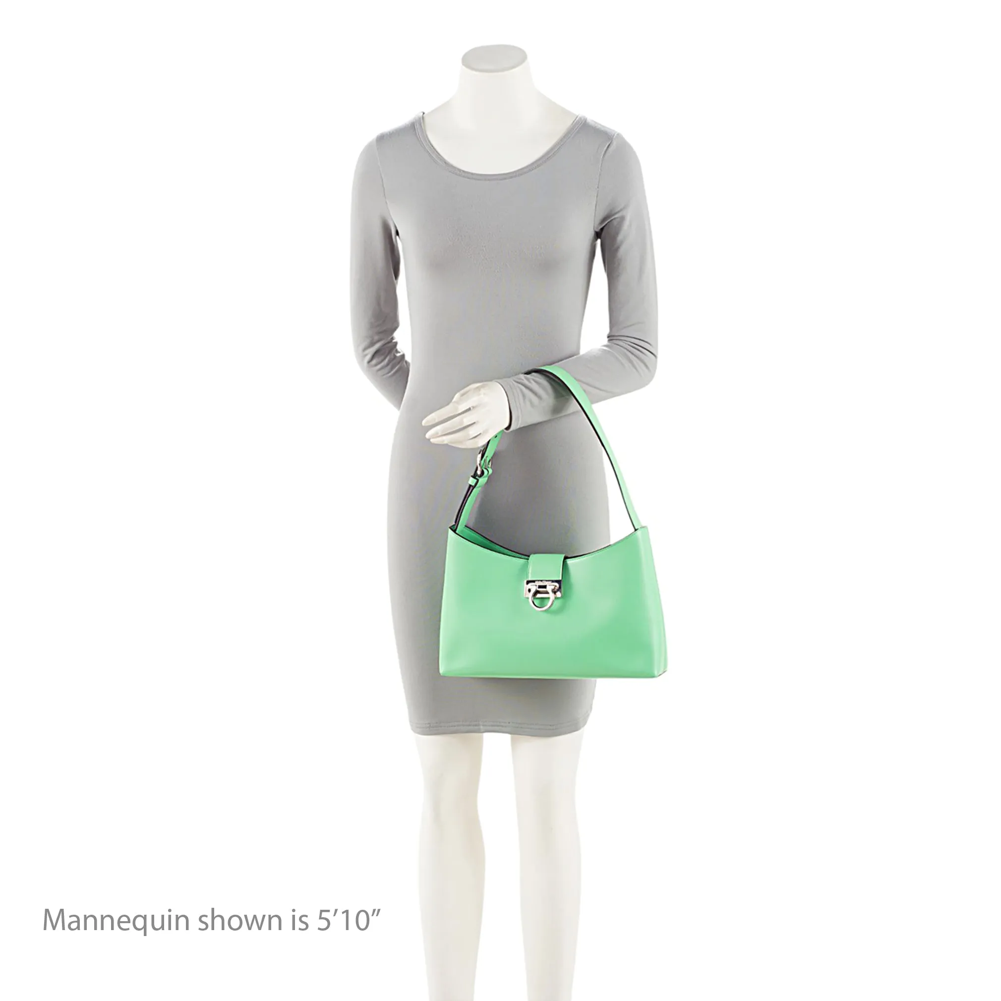Salvatore Ferragamo Leather Gancio Trifolio Small Shoulder Bag