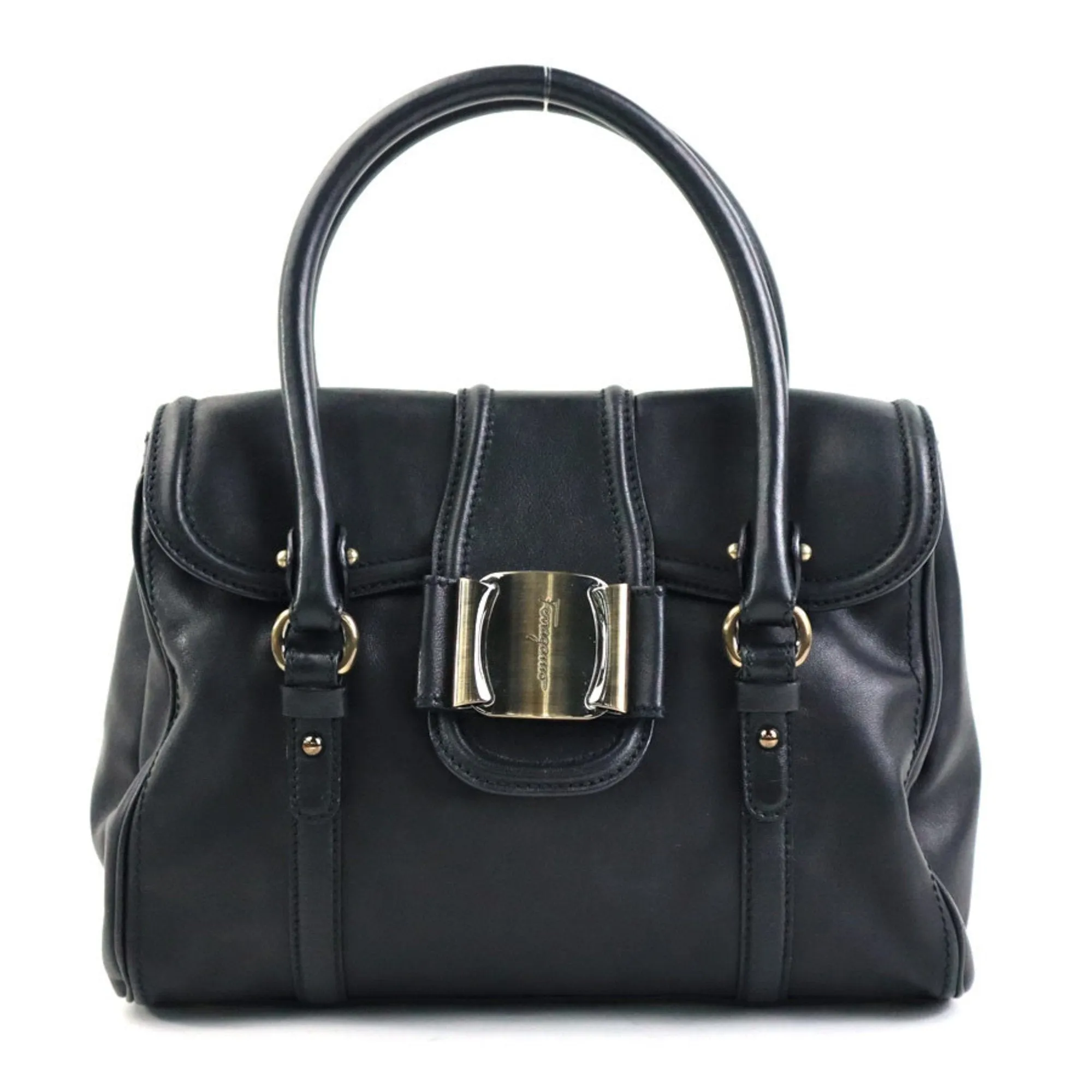 Salvatore Ferragamo  Leather Handbag (Pre-Owned)