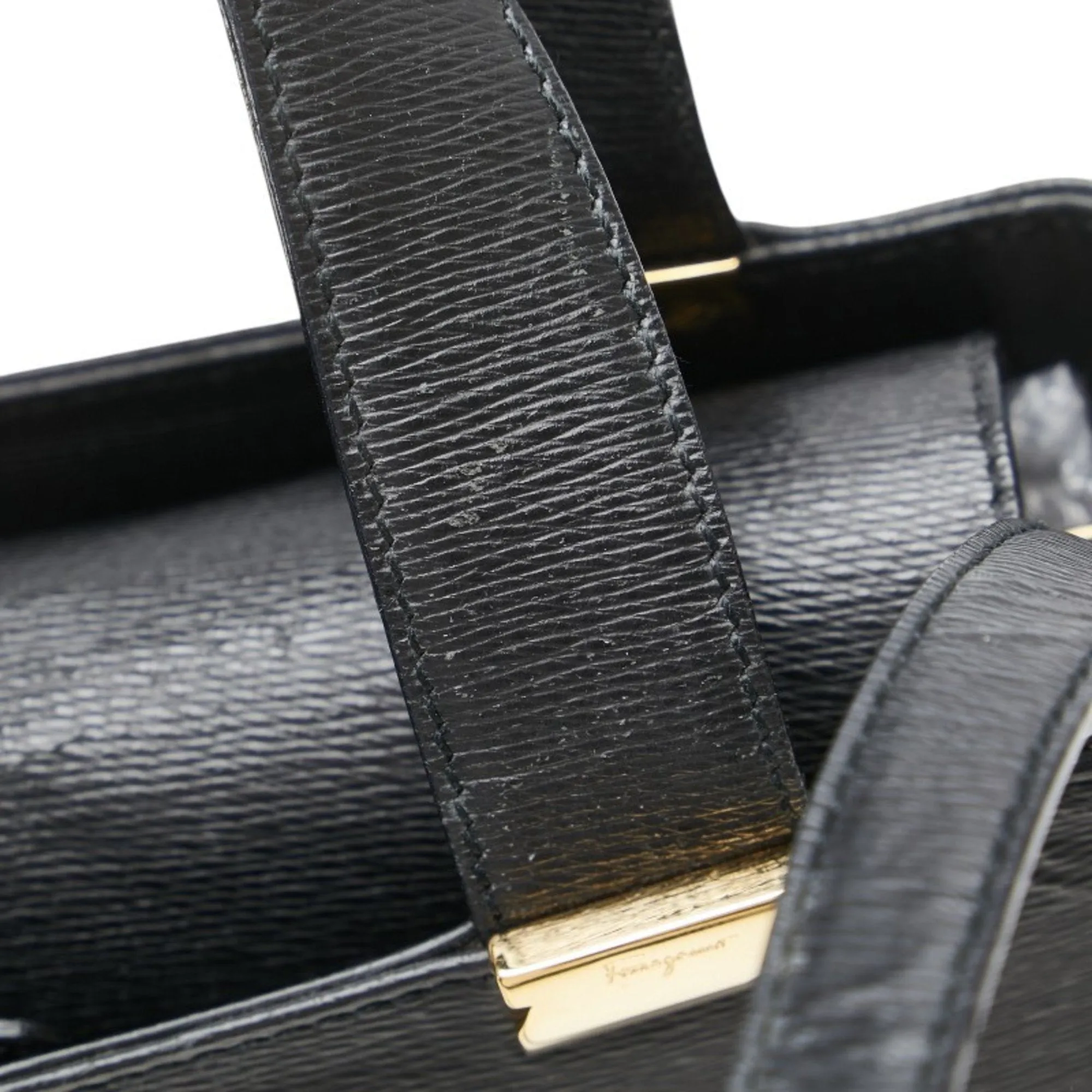 Salvatore Ferragamo Leather Handbag Shoulder Bag (Pre-Owned)