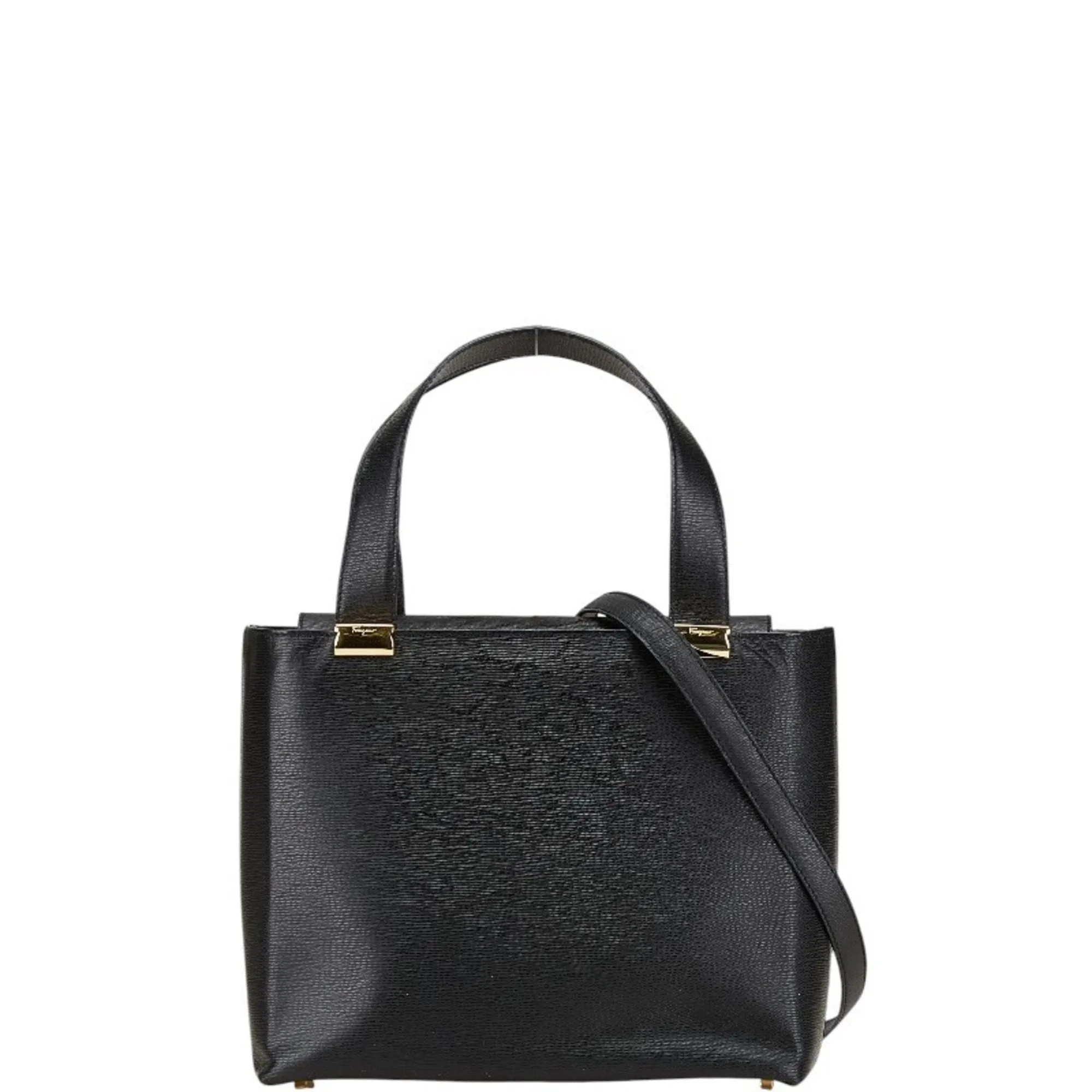 Salvatore Ferragamo Leather Handbag Shoulder Bag (Pre-Owned)
