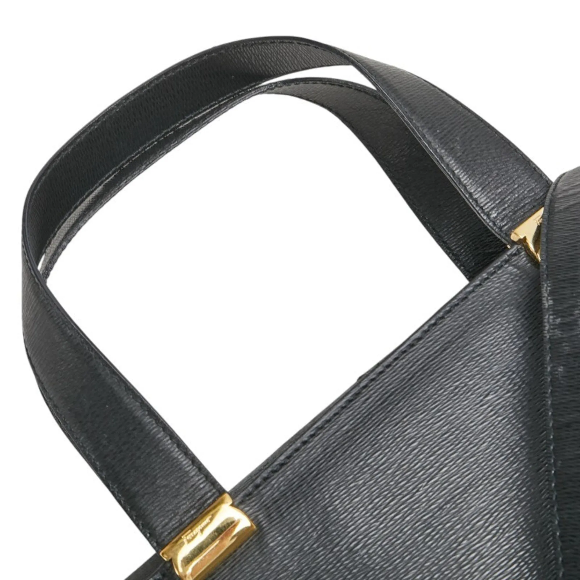 Salvatore Ferragamo Leather Handbag Shoulder Bag (Pre-Owned)