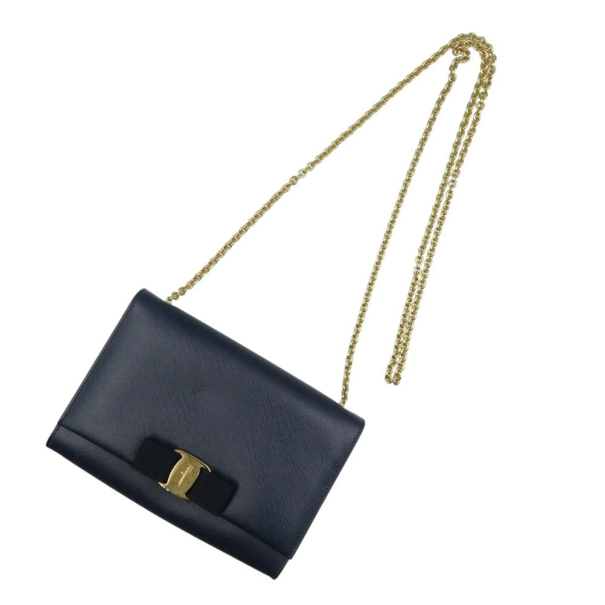 Salvatore Ferragamo Leather Shoulder Bag (Pre-Owned)