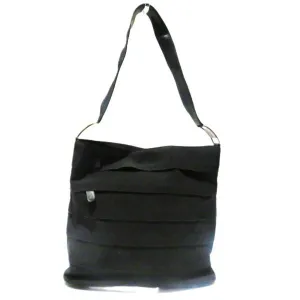 Salvatore Ferragamo Nylon Leather Shoulder Bag Tote Bag (Pre-Owned)